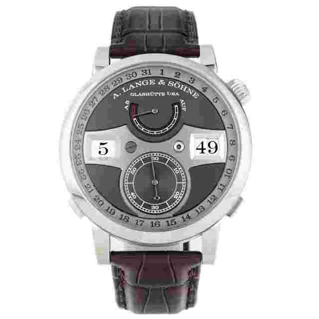 A. Lange & Söhne Zeitwerk Date White Gold Gray Dial 44.2mm 148.038 Full Set