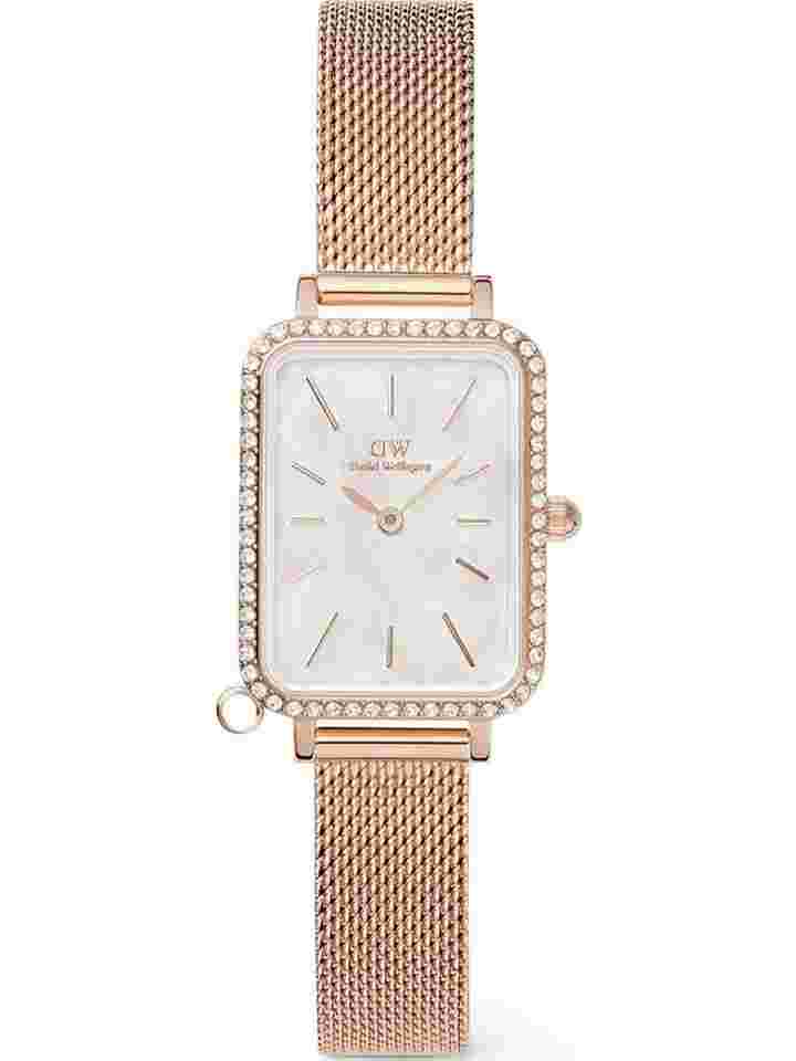 Daniel Wellington DW00100748 Damenuhr Quadro Charm Bezel 26mm 3ATM