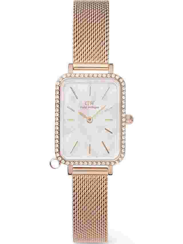 Daniel Wellington DW00100748 Damenuhr Quadro Charm Bezel 26mm 3ATM 