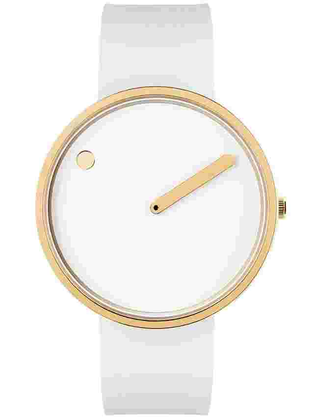 PICTO 43321-0220G White Silicone Unisex 40mm 5ATM 