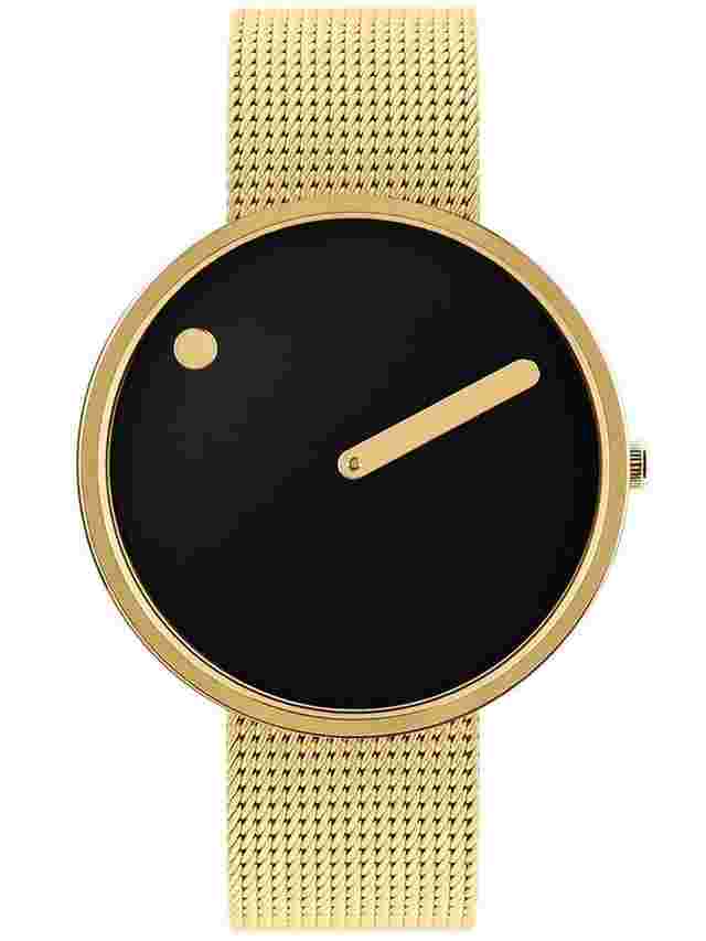 PICTO 43387-0920G Black Unisex 40mm 5ATM 