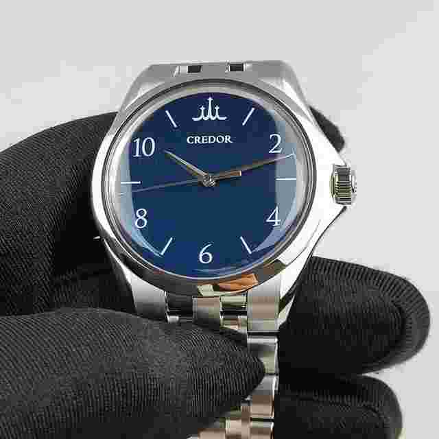 Credor Kuon analog 7R31 Spring Drive manual winding sapphire crystal Stainless Steel GCLX995 