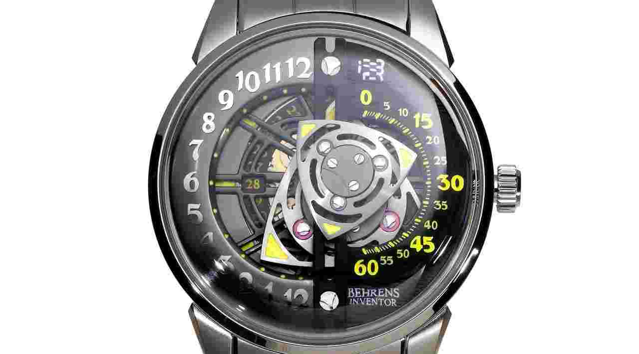 Behrens Rotary Titanium Bracelet Limited Wristwatch Complete full set box and papers brand new old stock NOS