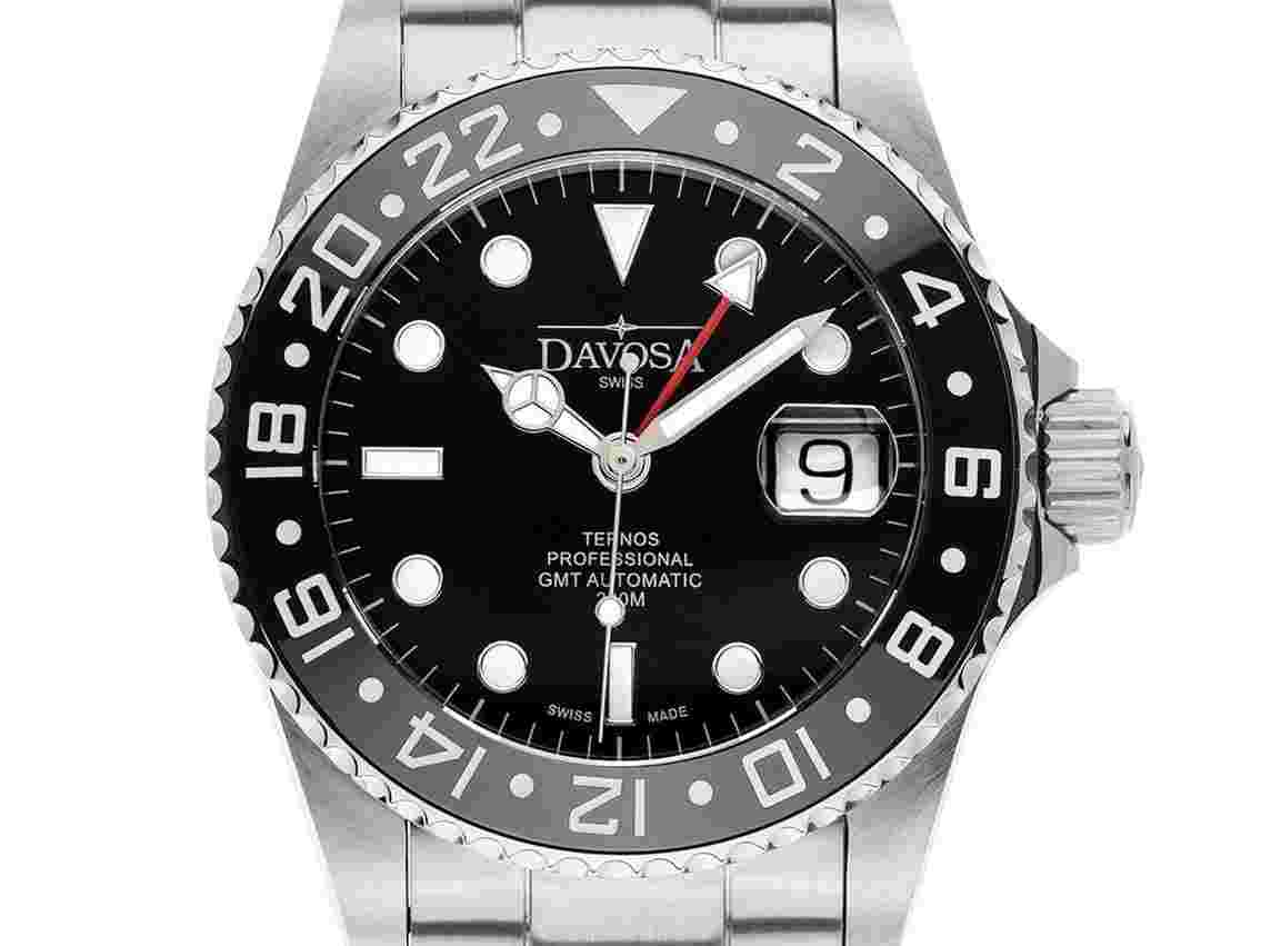 Davosa Ternos Professional GMT Diver Ref.161.571.50 Full Set Neu Ternos Professional GMT