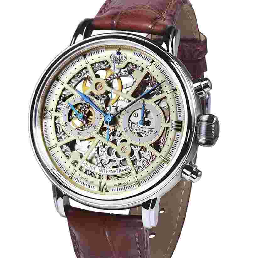 Poljot International Nicolai II Skeleton Limited Edition New Official dealer Warranty Made in Germany