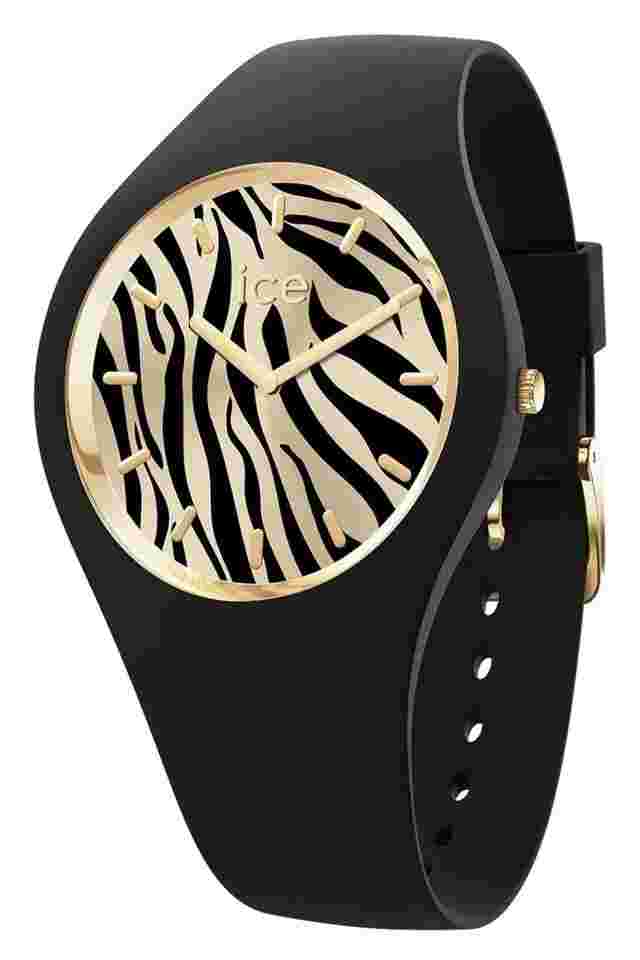 Ice Watch 025894 Damenuhr ICE Wild S Schwarz/Goldfarben Zebra