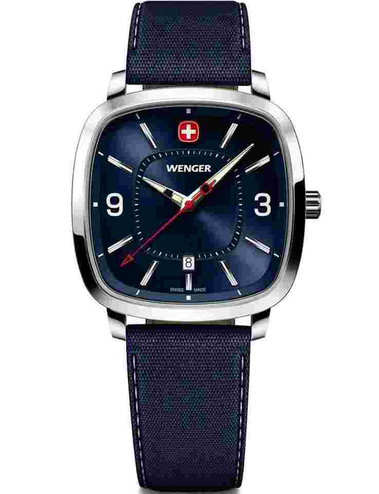Wenger 01.1921.109 Herrenuhr Vintage Sport 37mm 5ATM