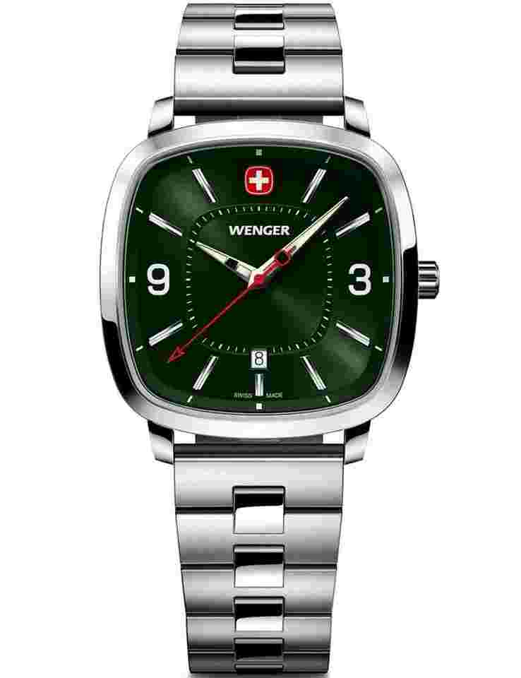 Wenger 01.1921.111 Herrenuhr Vintage Sport 37mm 5ATM