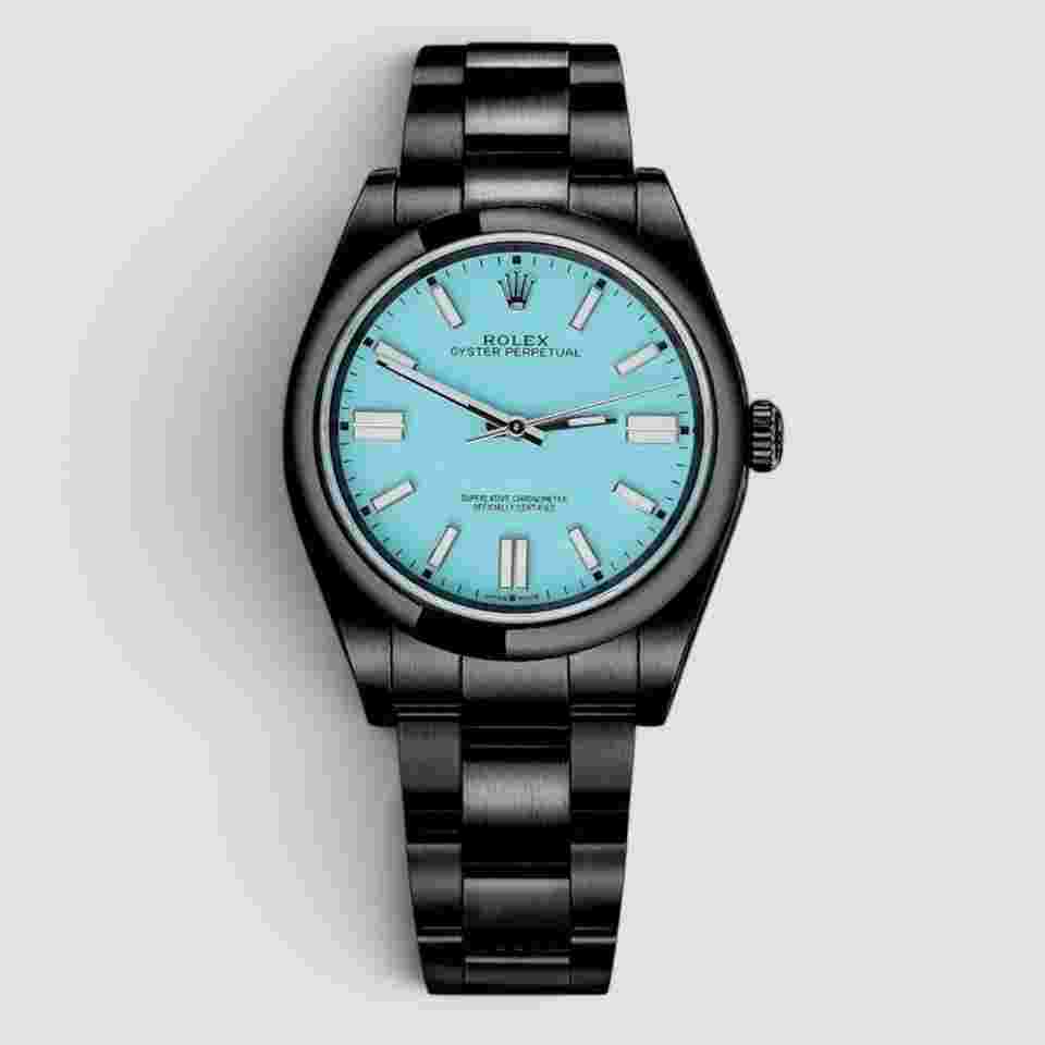 Rolex Oyster Perpetual 39 custom Tiffany 39mm Blackout