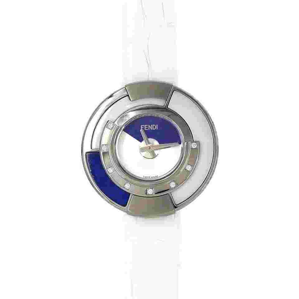 Fendi [Unserviced - Value Price] Fendi Polychromia 50000S Stainless Steel Quartz Watch