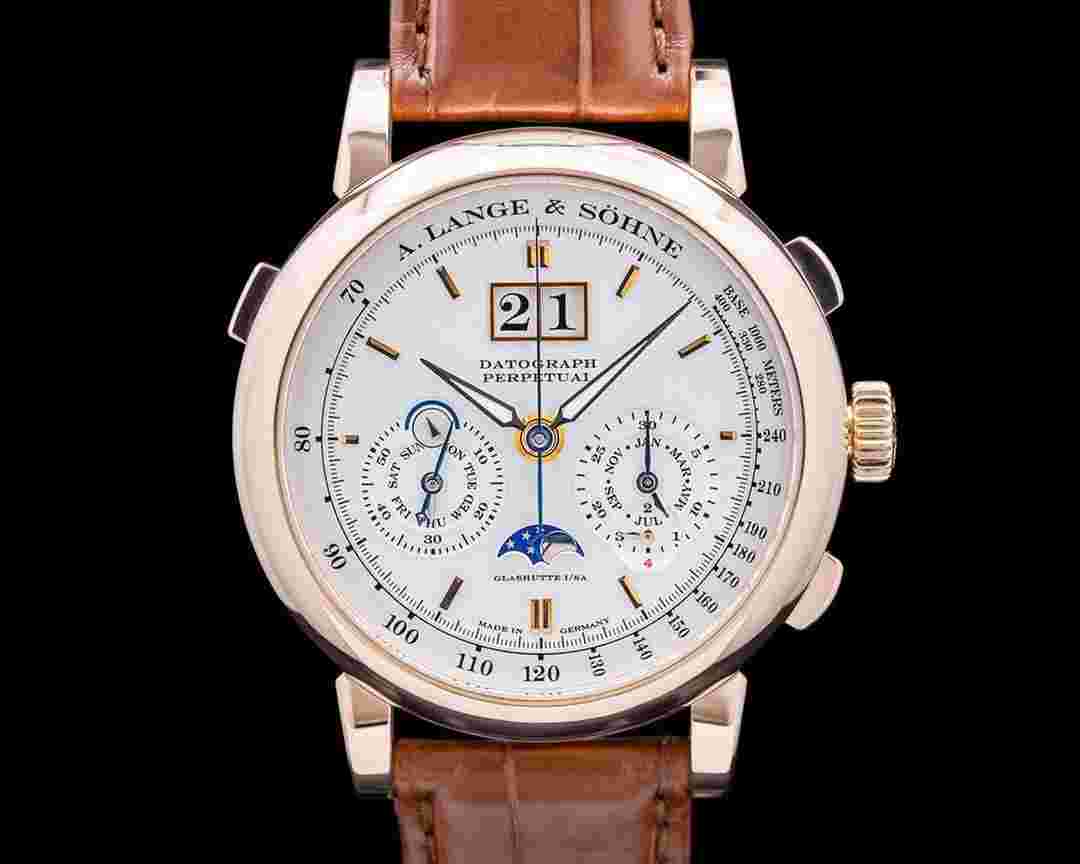 A. Lange & Söhne Datograph 410.032 Datograph Perpetual Chronograph 18K Rose Gold Silver Dial