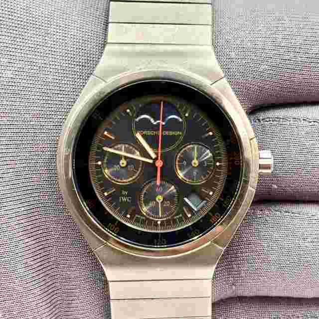 Porsche Design IWC Porsche Design 36mm Quartz Chronograph Moonphase Men's Watch IW3742