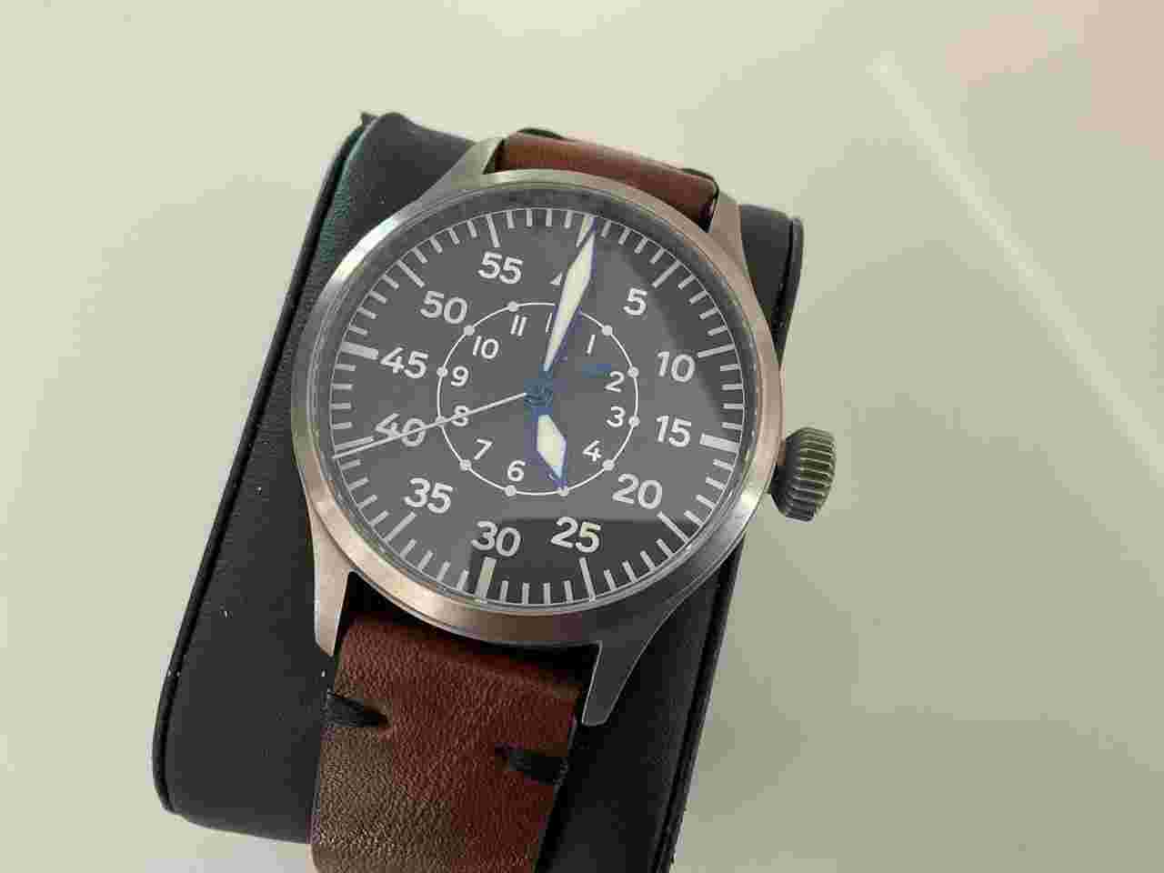 Steinhart N.a.v. B-Uhr 44 Titan B Muster Full set , Titanium handopwinder