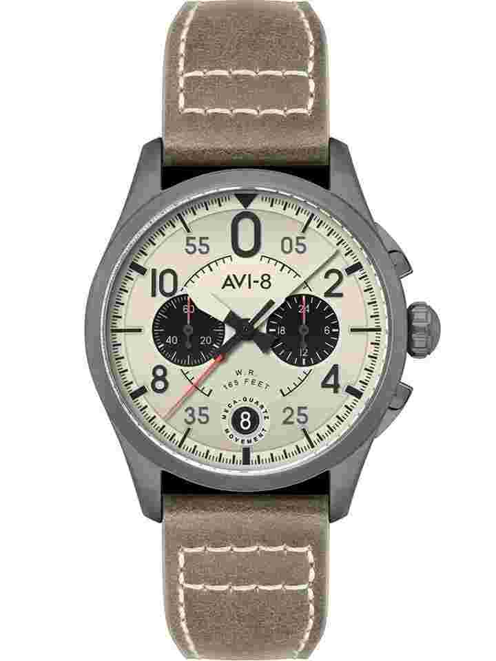 AVI-8 AV-4089-06 Herrenuhr Spitfire Lock Chronograph 42mm 5ATM 