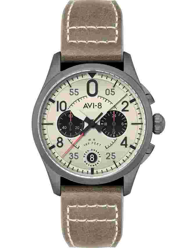 AVI-8 AV-4089-06 Herrenuhr Spitfire Lock Chronograph 42mm 5ATM 