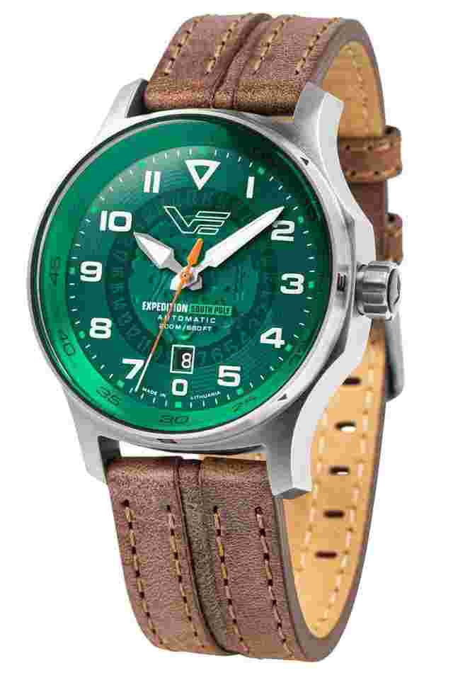Vostok Europe NH35-592A759 Herrenuhr Expedition South Pole Automatik Braun/Grün