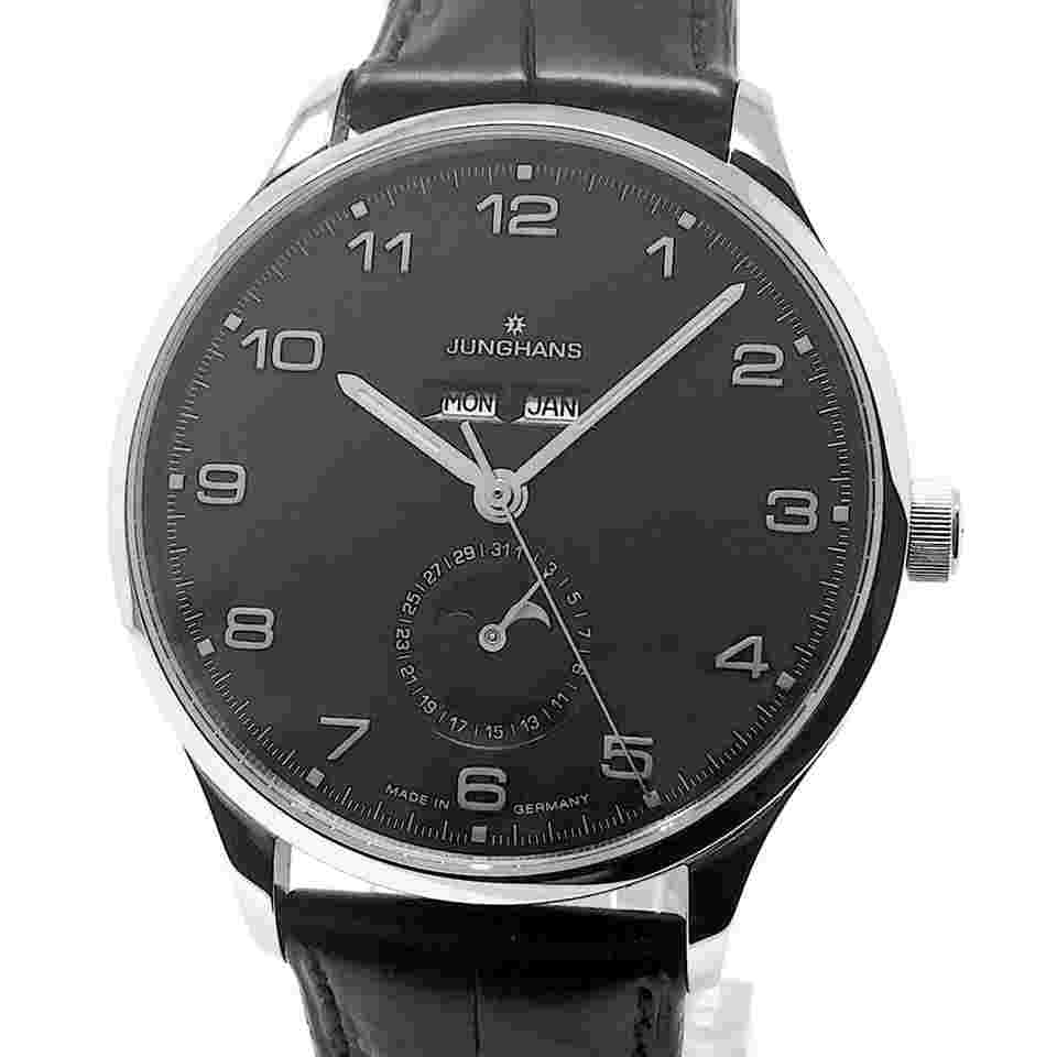 Junghans Attaché (like new & unworn) Attache Triple Date Calendar Moonphase Full-Set 027/4772.00 QQQI