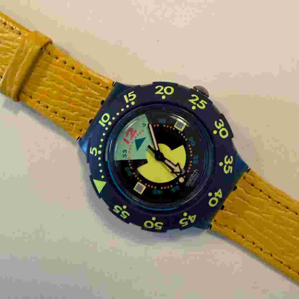 Scuba 200 "Ventage" "Divine" SDN102 (1992) Yello Leather strap