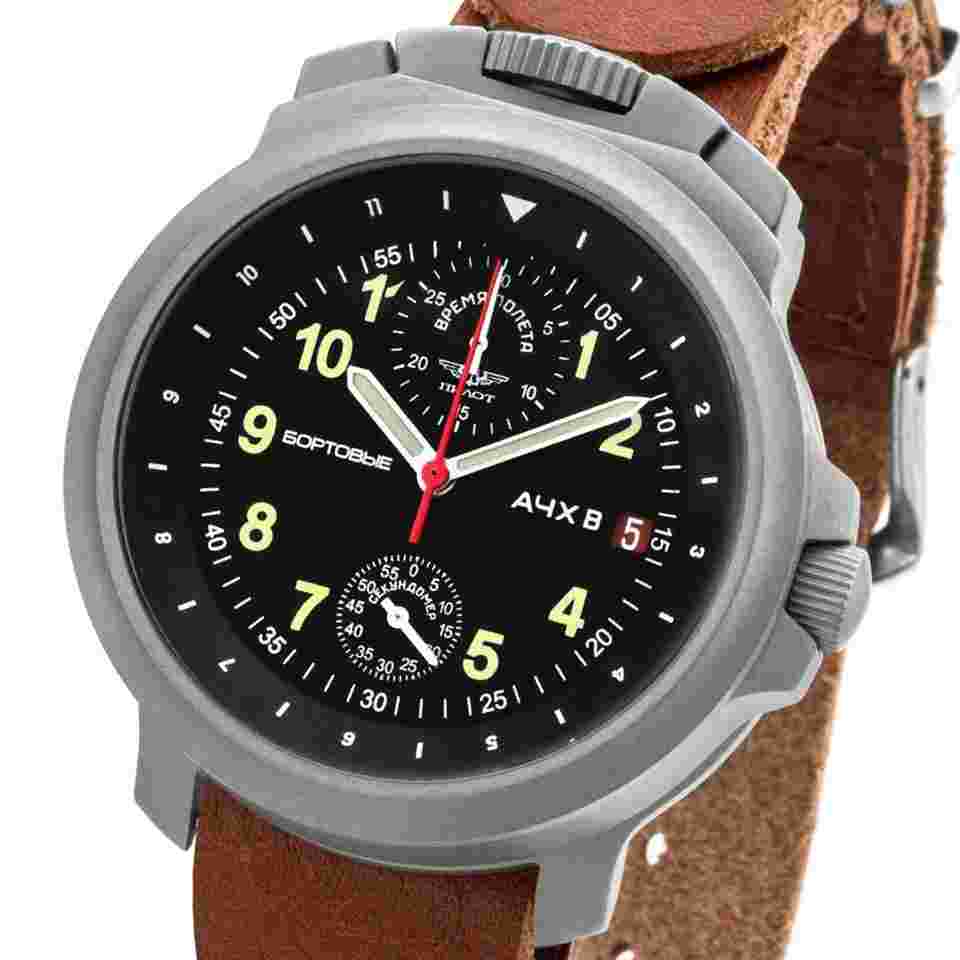 Poljot Bortovie ACZX-B Chronograph Poljot 3133 Russian B-Watch Observation Watch