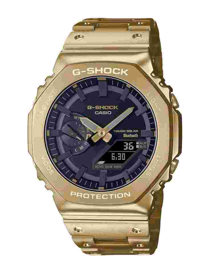 g-shock full metal 2100 series 44,4 mm quartz watch gm-b2100gd-9adr
