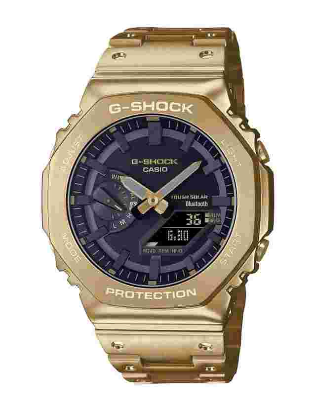 g-shock full metal 2100 series 44,4 mm quartz watch gm-b2100gd-9adr 