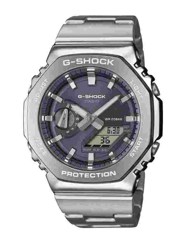 g-shock g-steel 2100 series 44.4 mm quartz watch gm-2110d-8adr 