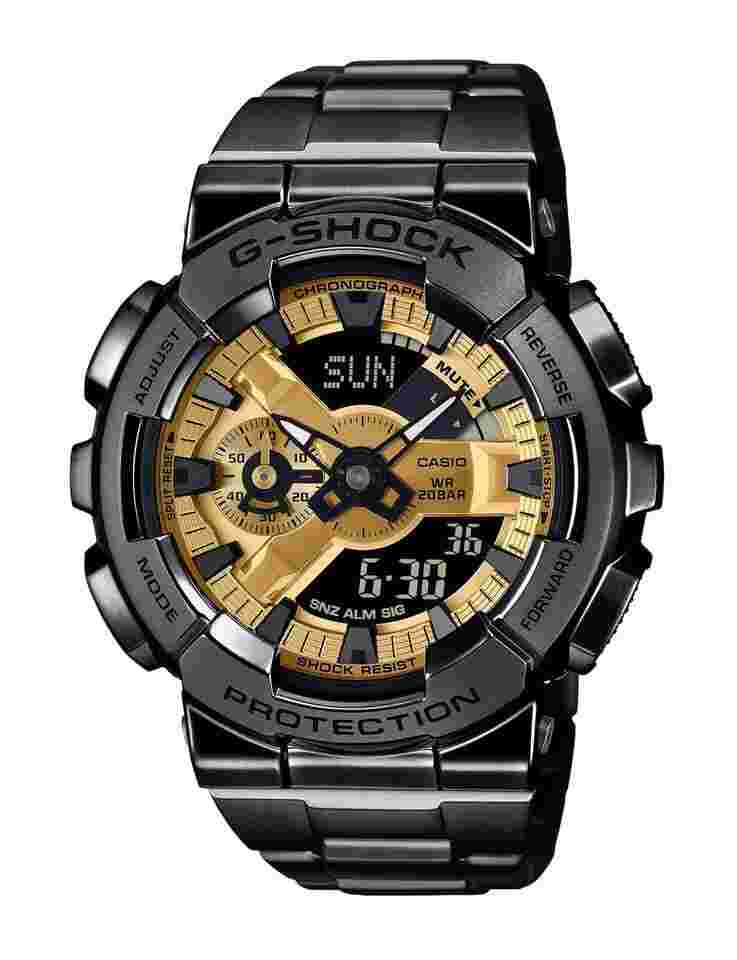 g-shock g-steel 110 series 48,8 mm quartz watch gm-110bd-1a9dr