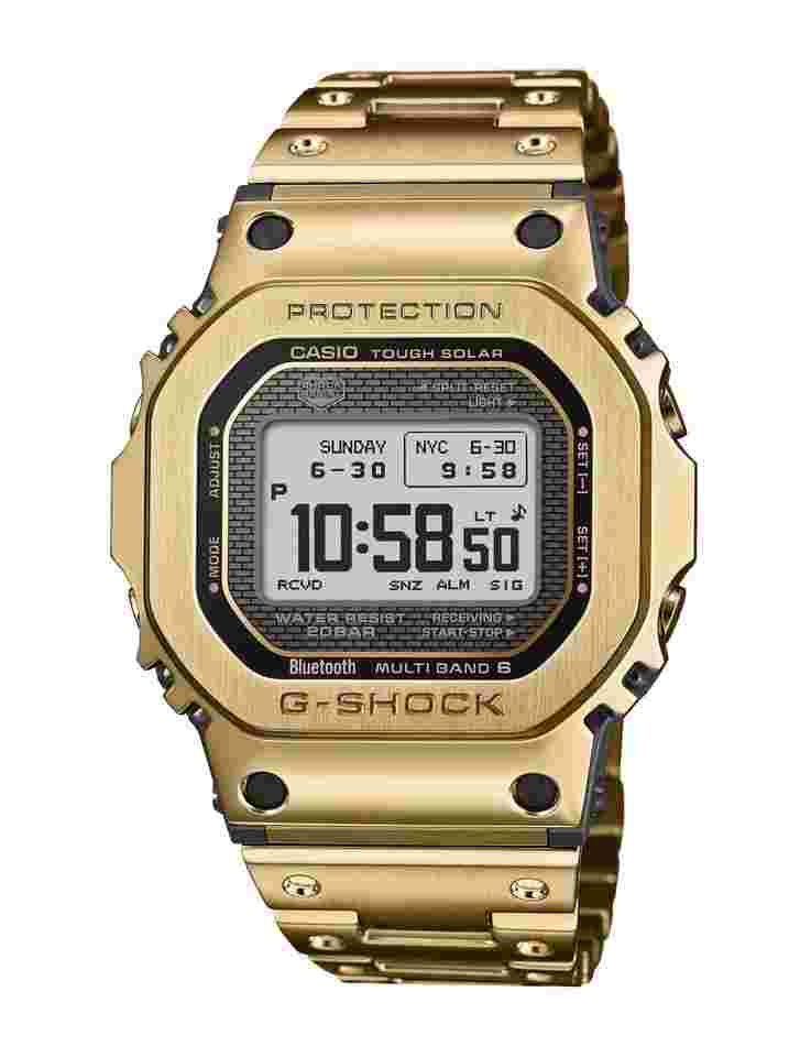 g-shock full metal 5000 series 43.6 mm quartz watch gmw-bz5000gd-9dr