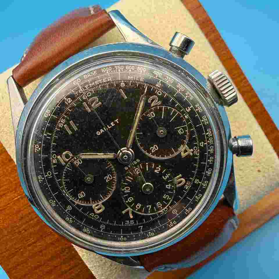 Gallet Chronograph Gallet Jim Clark Vintage Chronograph MultiChron 12