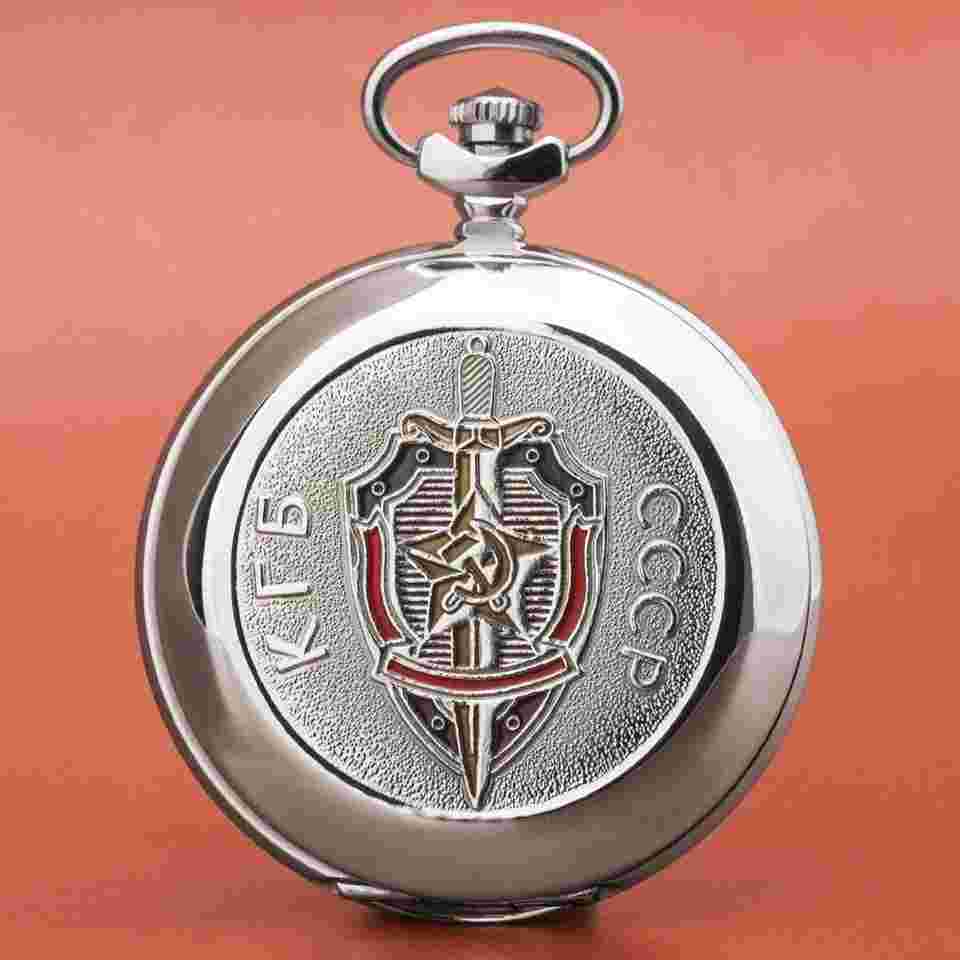 Molnija Soviet Pocket watch Taschenuhr 3602 KGB