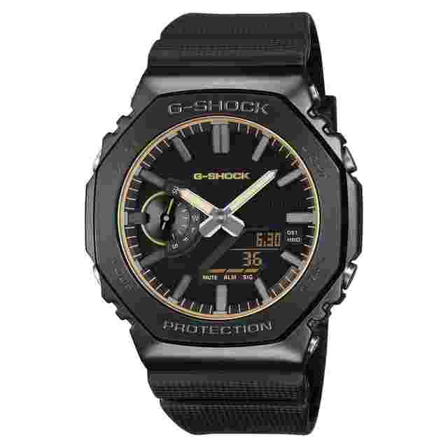 Casio G-Shock LUXE BLACK ANALOG-DIGITAL World Time Resin Strap Stopwatch GM-2100LXB-1A9JF