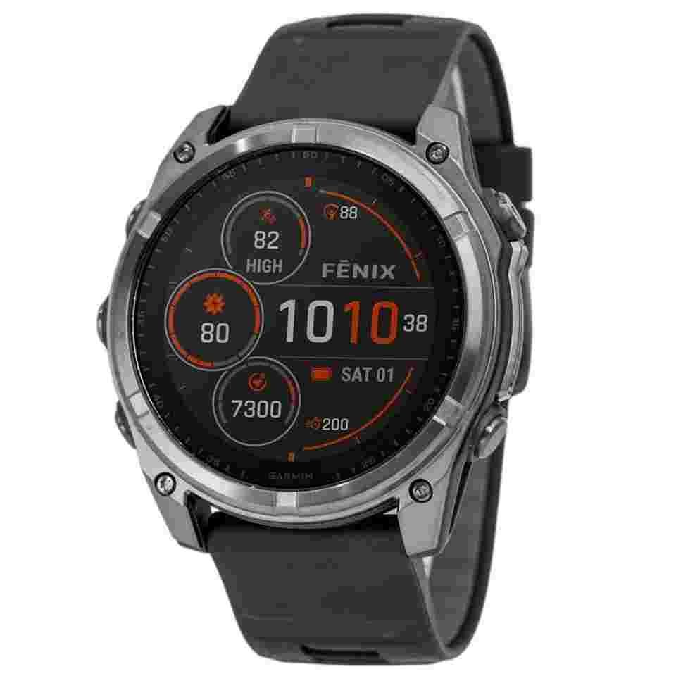 Garmin 010-02907-11 Fenix 8 - 51mm Solar Carbon Grey