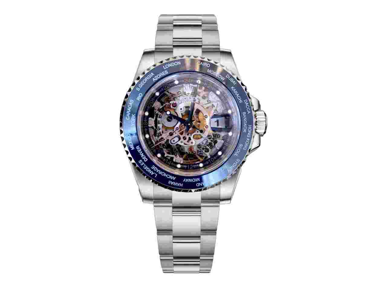 Rolex GMT-Master II "World Time Challenge" Artisans de Genéve Skeleton Dial Unworn Full Set