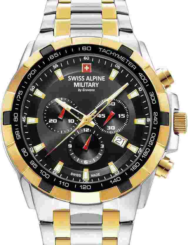 Swiss Alpine Military 7043.9147 Star Fighter Chronograph Herrenuhr 47mm 10ATM 
