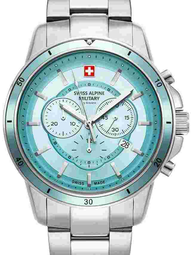 Swiss Alpine Military 7089.9131 Chronograph Herrenuhr 44mm 10ATM 