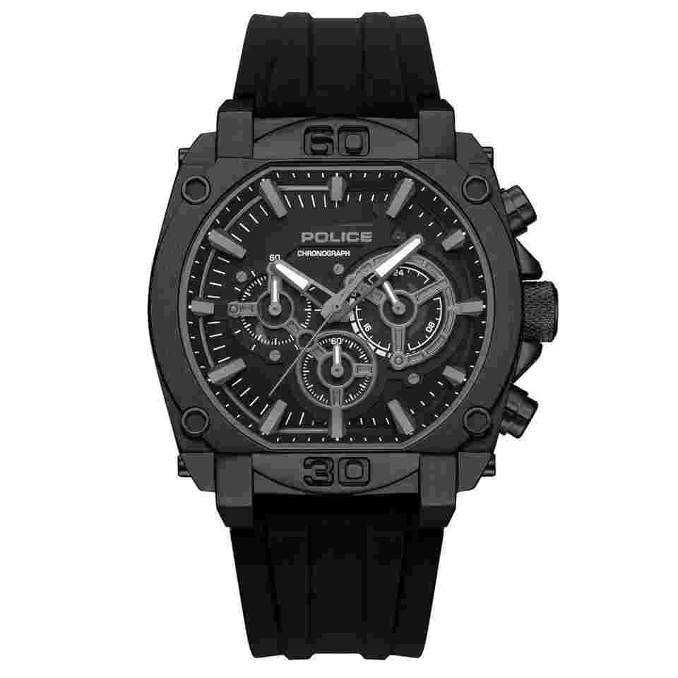 Police PWEGO0092901 Herrenuhr Quarz Chronograph Norwood Schwarz