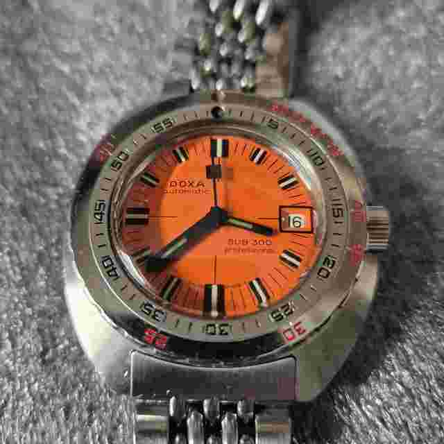 Doxa Sub Sub300 professional 1967 original the first Divewatch with orange Dial