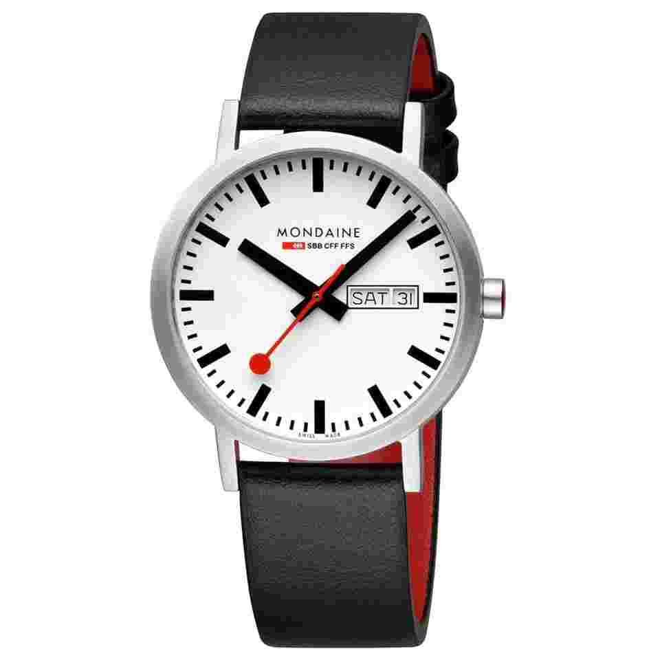 Mondaine Classic A667.30360.11SBBV Herrenuhr Quarz Classic Day-Date 40 mm