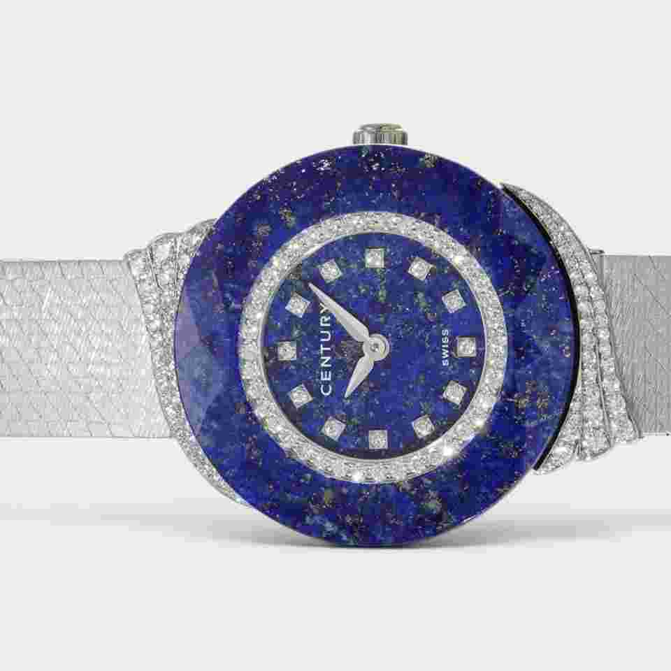 Century Lapis Diamonds / White gold / 24.5 mm / Box / 649l5sl5p66wmg