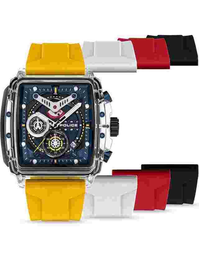 Police PEWGO0052402-SET Herrenuhr Clout Set Chrono 43mm 3ATM