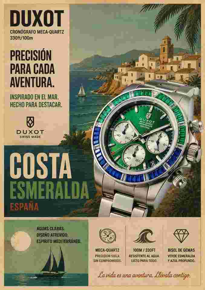 Duxot dx-2064-88 EMERALD RIVIERA Duxot Accelero Rainbow Chronograph