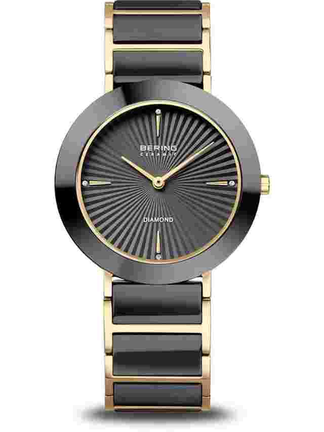 Bering 11435-732 Damenuhr Diamant Keramik 35mm 3ATM 