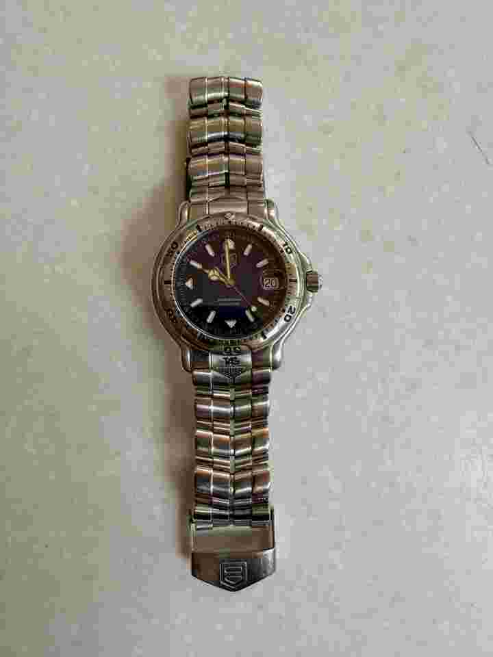 TAG Heuer 6000 Blue dial with stainless steel strap