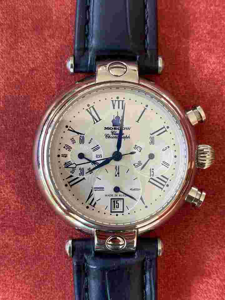 Poljot Moscow Classic Spitfire Chronograph Full Set NOS Limited Edition 296/500
