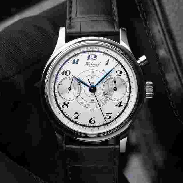 Habring² Chrono-Felix Monopusher Chronograph Silver Snail Habring Shellman