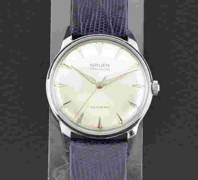 Gruen Precision Autowind Ref. 580SS Vintage ca. 1960 frisch revidiert