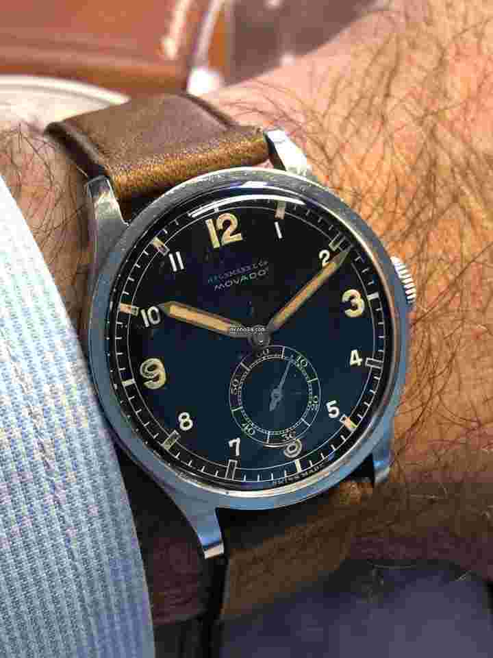 Movado SE Extreme
                           
                                 Hausman & Co Calatrava 12747 Extremely Rare Sector Black Dial Cal 75 Nice Condition Dream Vintage
