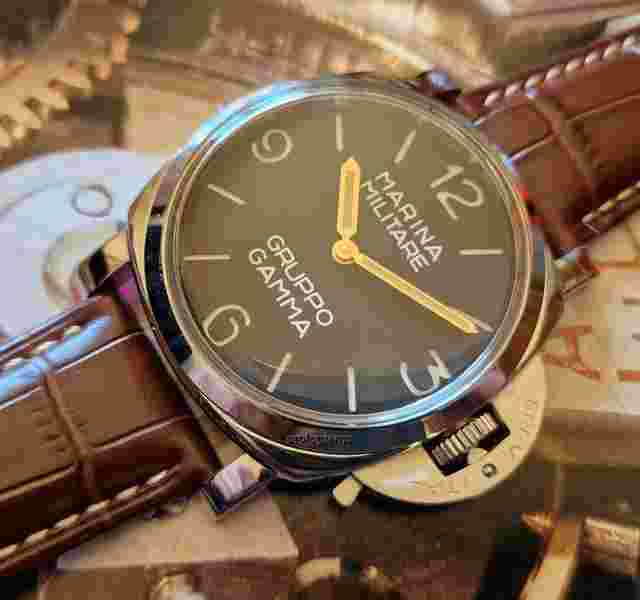 Marina Militare Gruppo Gamma 6152 Brevet+ Sandwich 47mm Unitas 6498 Swiss Made Vintage Anni '60 NOS Revisionato 