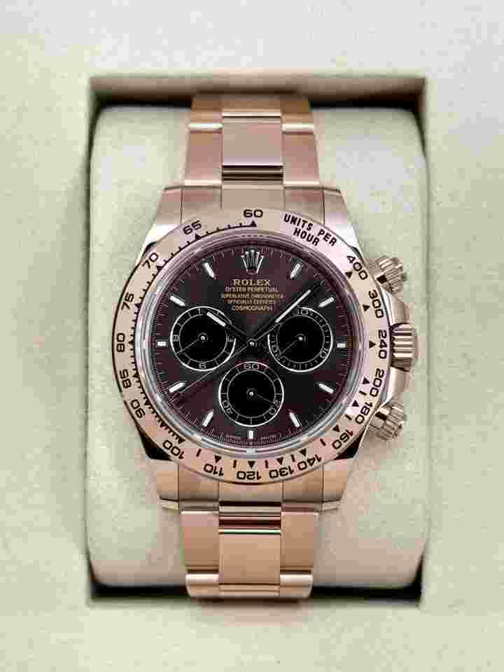 Rolex Daytona NEW 2025 Rolex Daytona 40mm 126505 Rose Gold Chocolate Dial