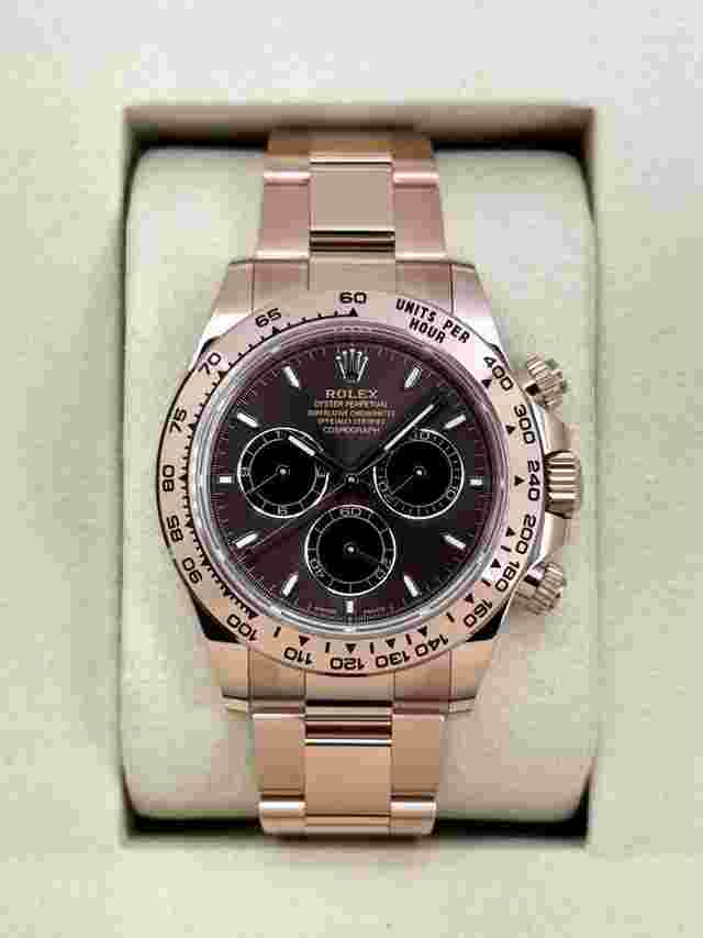 Rolex Daytona NEW 2025 Rolex Daytona 40mm 126505 Rose Gold Chocolate Dial